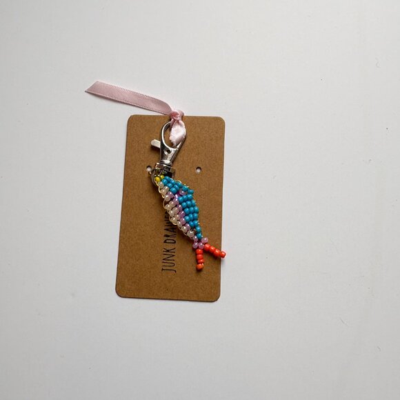 Fish Beaded Charm Keychain - Picture 3 of 3